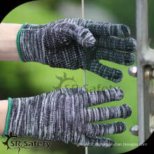 SRSafety preiswerteste gepunktete Handhandschuhe / Arbeitshandschuh / Baumwollhandschuhe, 7G braun und gebleicht